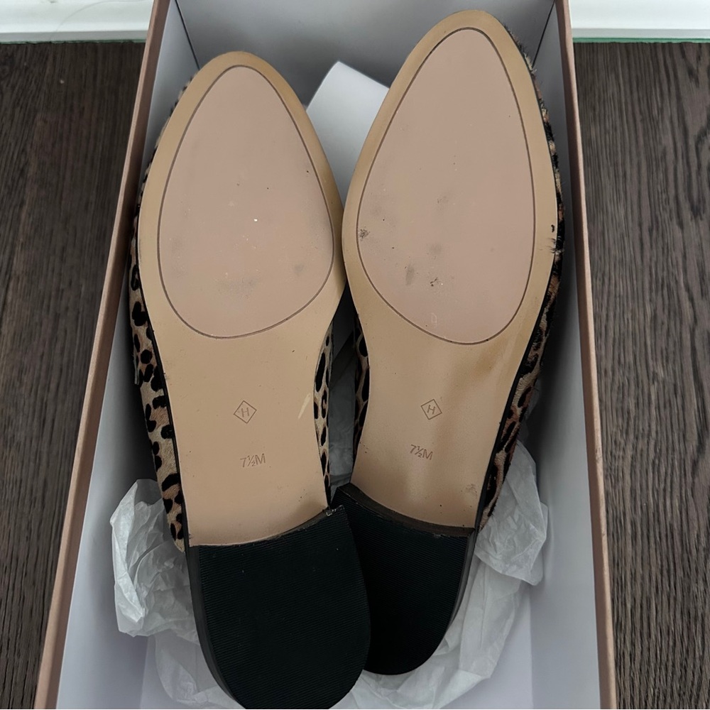 Halogen Ladies Leopard Print Slide Loafers - Picture 7 of 9